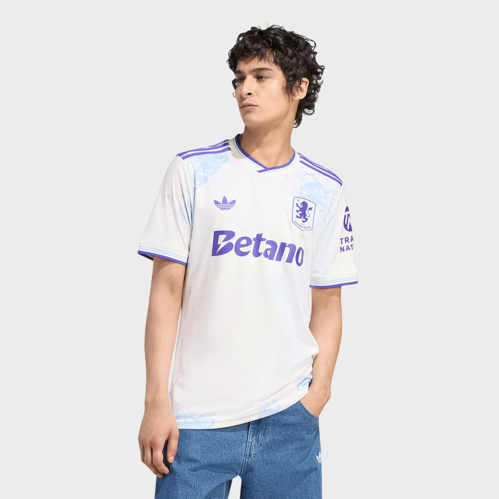 Camisa Aston Villa III 25/26 Torcedor Adidas Masculina Branco