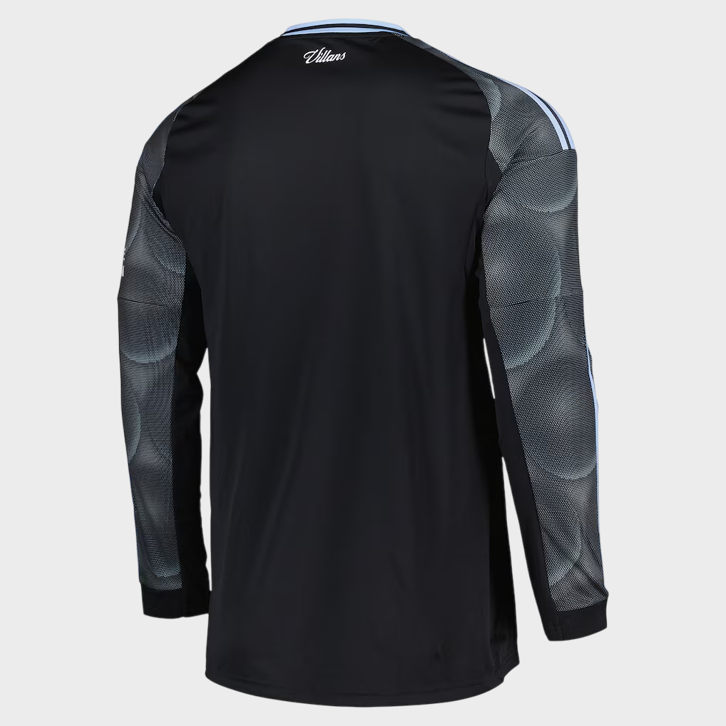 Camisa Manga Longa Aston Villa II 25/26 Torcedor Adidas Masculina Preto