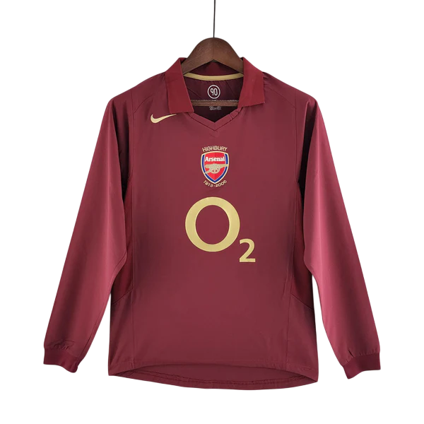Camisa Retrô Manga Longa Arsenal I 2005/2006