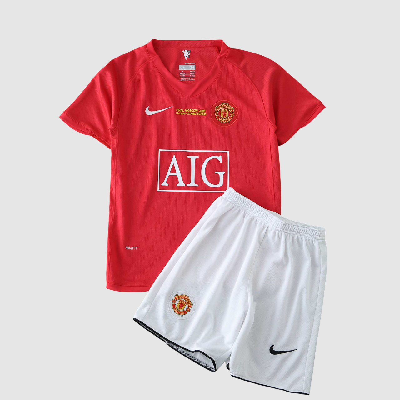 Conjunto Infantil Retrô Manchester United I 07/08