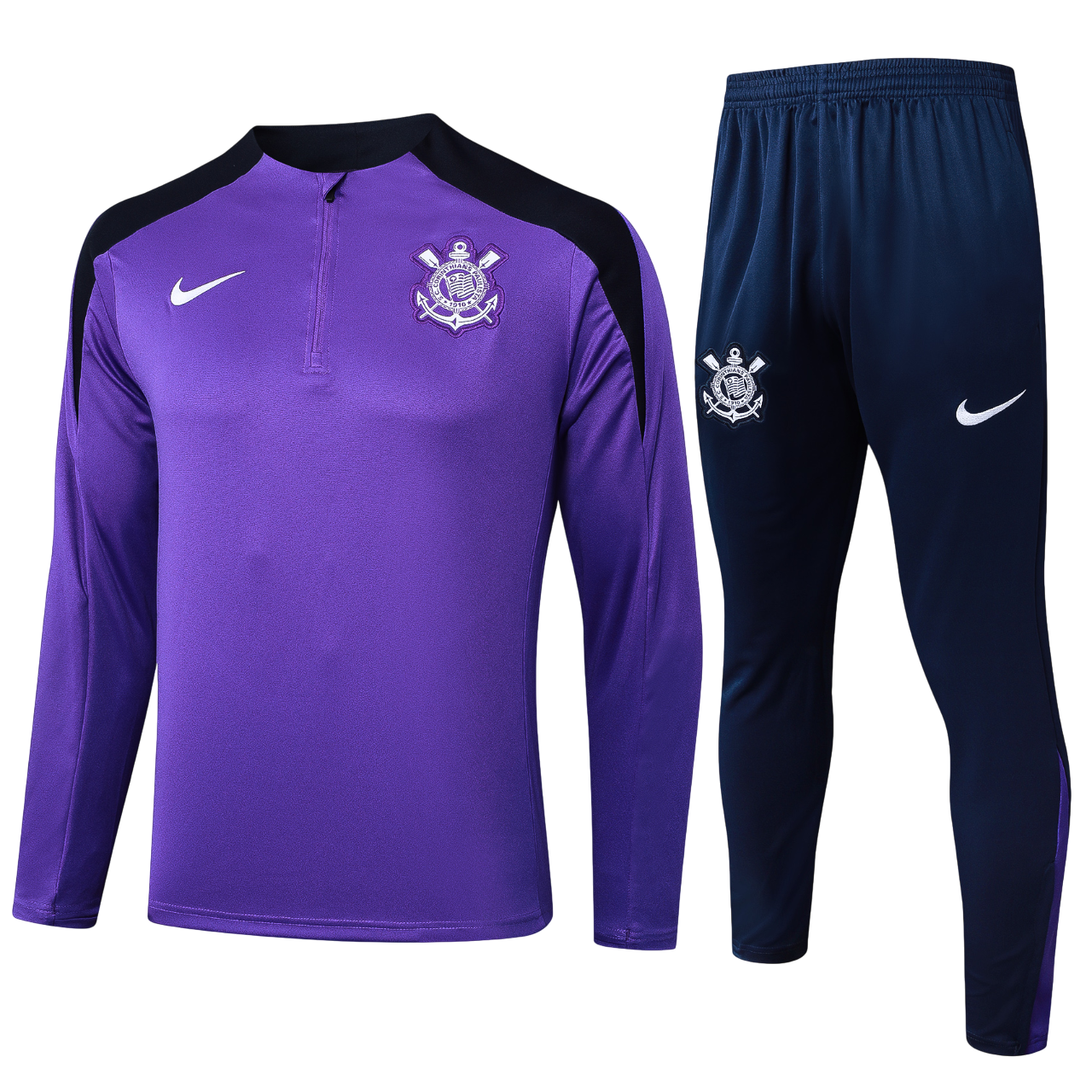 Conjunto Agasalho Treino Corinthians 24/25 Roxo