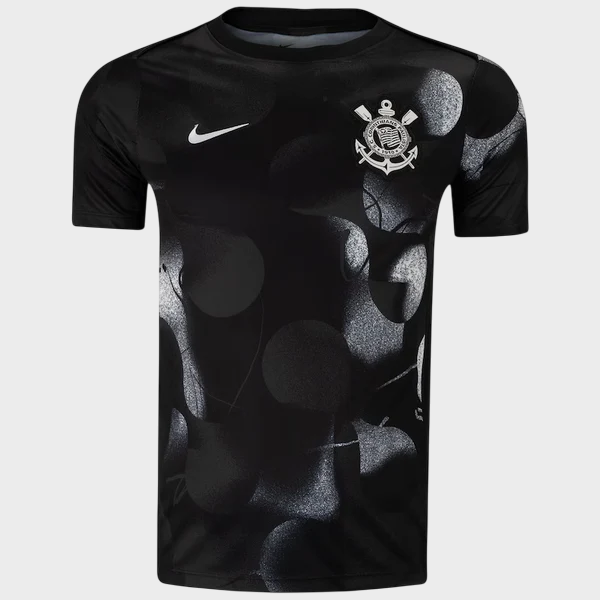Camisa Corinthians Pré Jogo 25/26 Preto