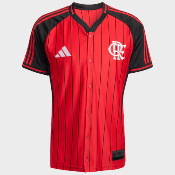 Camisa Flamengo US 2025 Adidas Vermelho e Preto