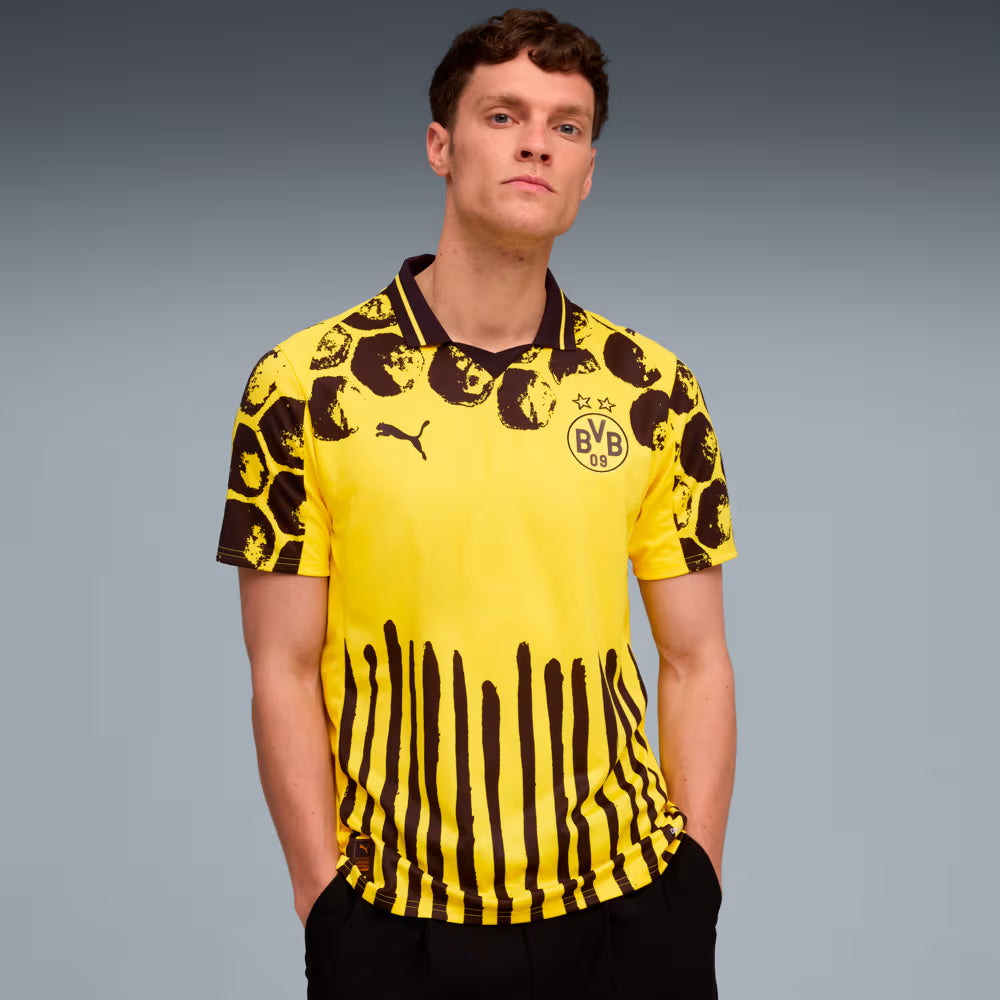 Camisa Borussia Dortmund x KidSuper 25/26 Torcedor Puma Masculina Amarelo