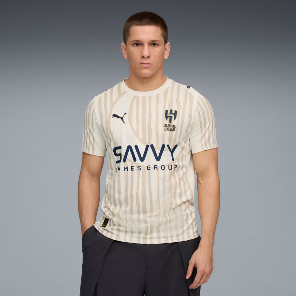 Camisa Al-Hilal x KidSuper 25/26 Torcedor Puma Masculina Bege
