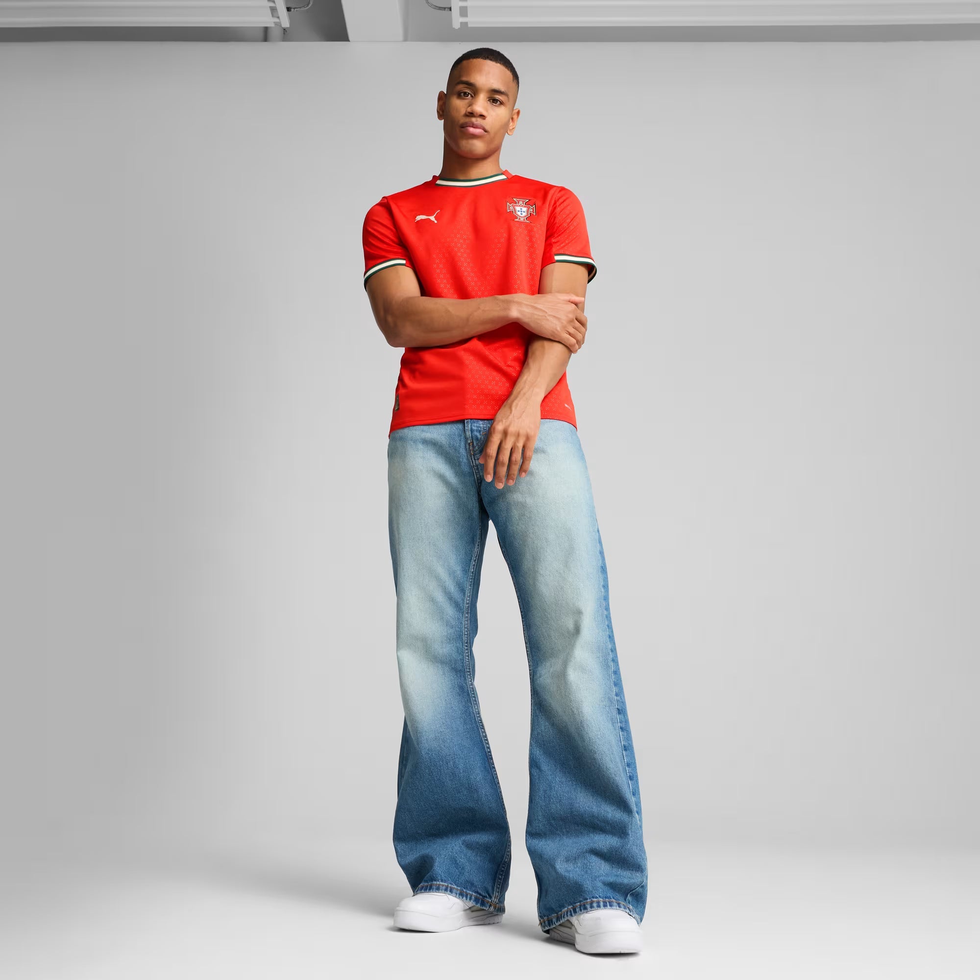 Camisa Portugal I 25/26 Torcedor Puma Masculina