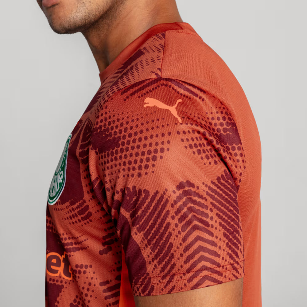 Camisa Palmeiras II Goleiro 25/26 Torcedor Puma Vermelha