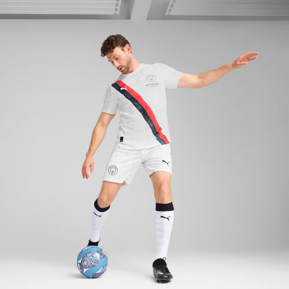 Camisa Manchester City x KidSuper 25/26 Torcedor Puma Masculina Branca