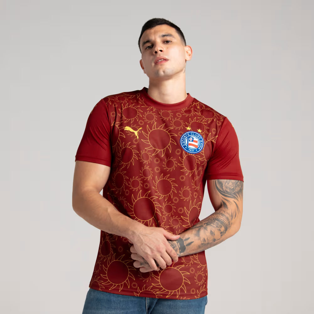 Camisa EC Bahia III 25/26 Torcedor Masculina Vermelha