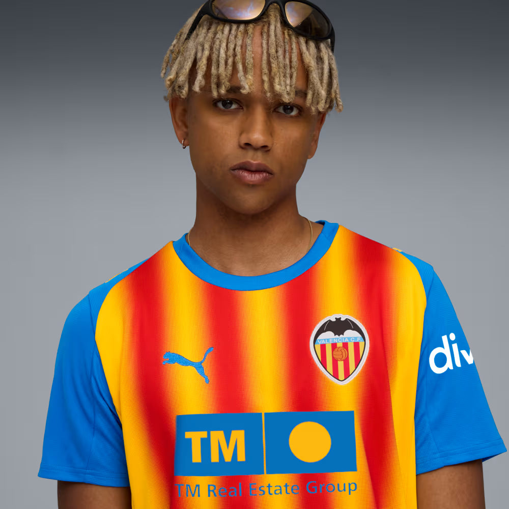 Camisa Valencia CF III 25/26 Torcedor Nike Masculina Laranja