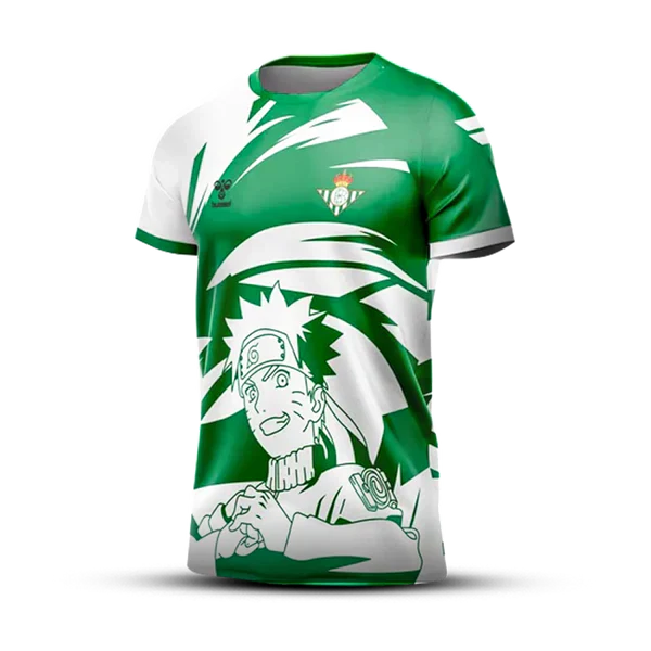 Camisa Real Betis 2025/26 Torcedor Hummel Masculina Oficial Naruto